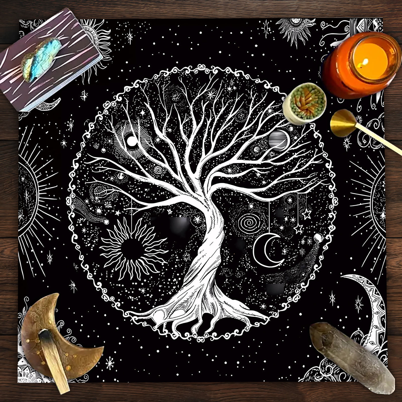 Olivenorma Tree of Life Divination Tarot Tablecloth