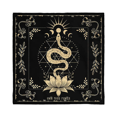 Olivenorma Snake Lotus Symbol Divination Tarot Tablecloth