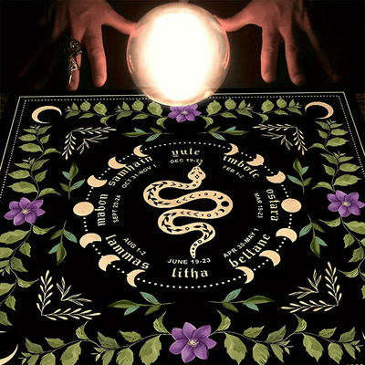 Olivenorma Spirit Snake Moon Altar Divination Tarot Tablecloth