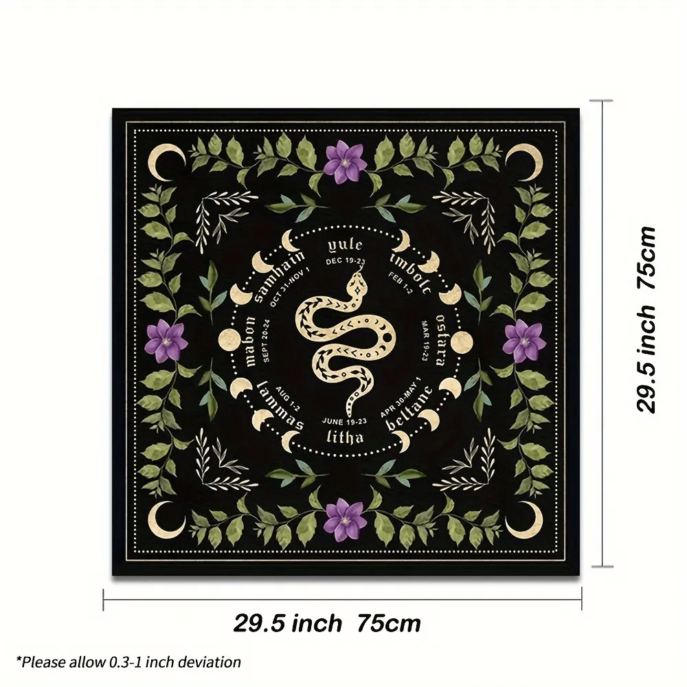 Olivenorma Spirit Snake Moon Altar Divination Tarot Tablecloth