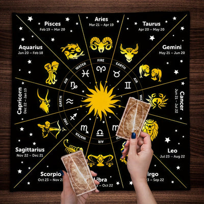 Olivenorma Zodiac 12 Constellations Divination Tarot Tablecloth