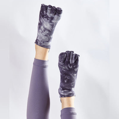 Olivenorma Tie-dye Anti-slip High Knee Pilateds Socks