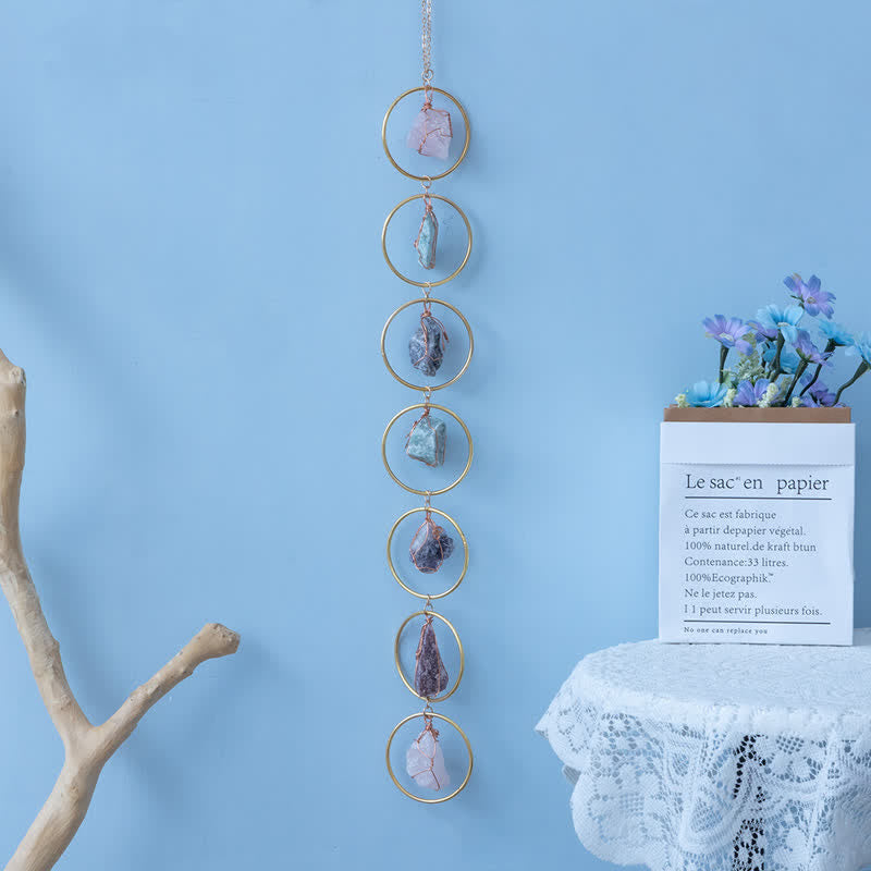 Olivenorma Natural Stone Pendant Wall Decor Wind Chime