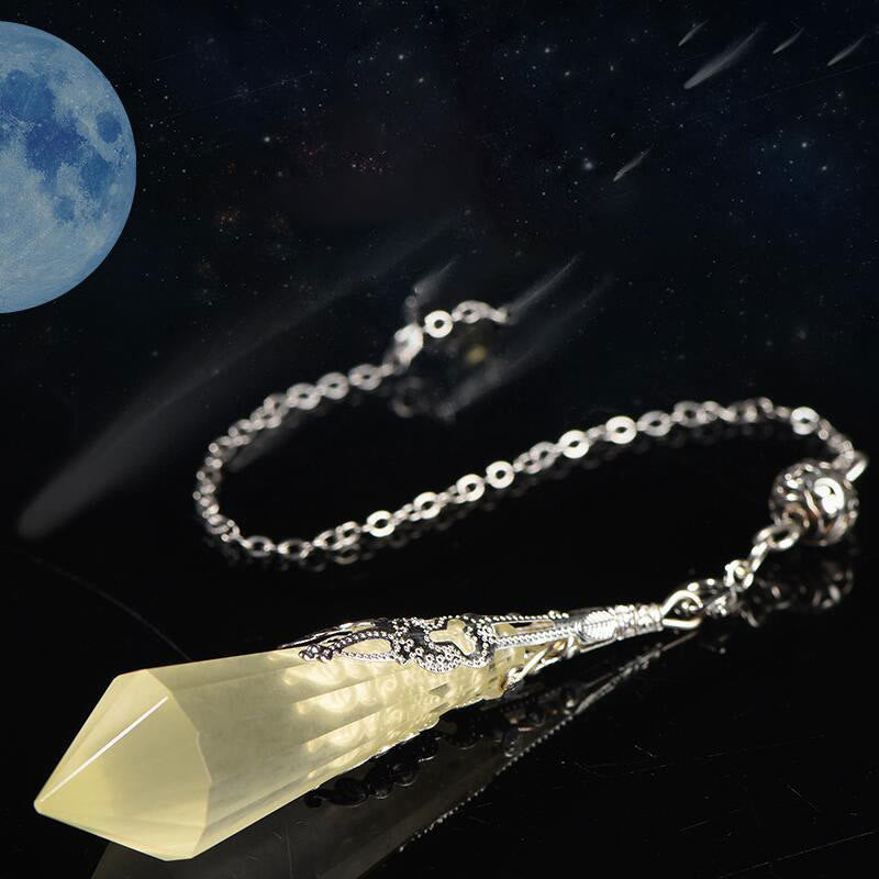 Olivenorma 24 Styles Natural Gemstones Crystal Dowsing Pendulum