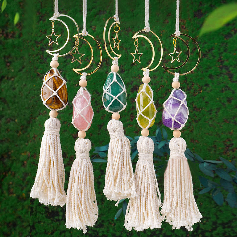 Olivenorma Natural Healing Reiki Gemstone Hanging Ornament