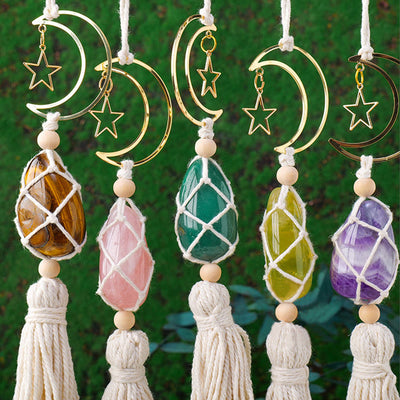 Olivenorma Natural Healing Reiki Gemstone Hanging Ornament