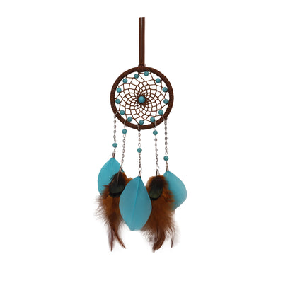 Olivenorma Turquoise Feather Dream Catcher Hanging Ornament