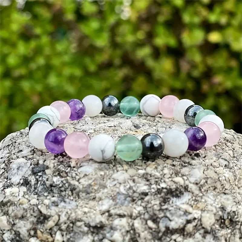 Olivenorma Multicolor Natural Stone Beads Bracelet