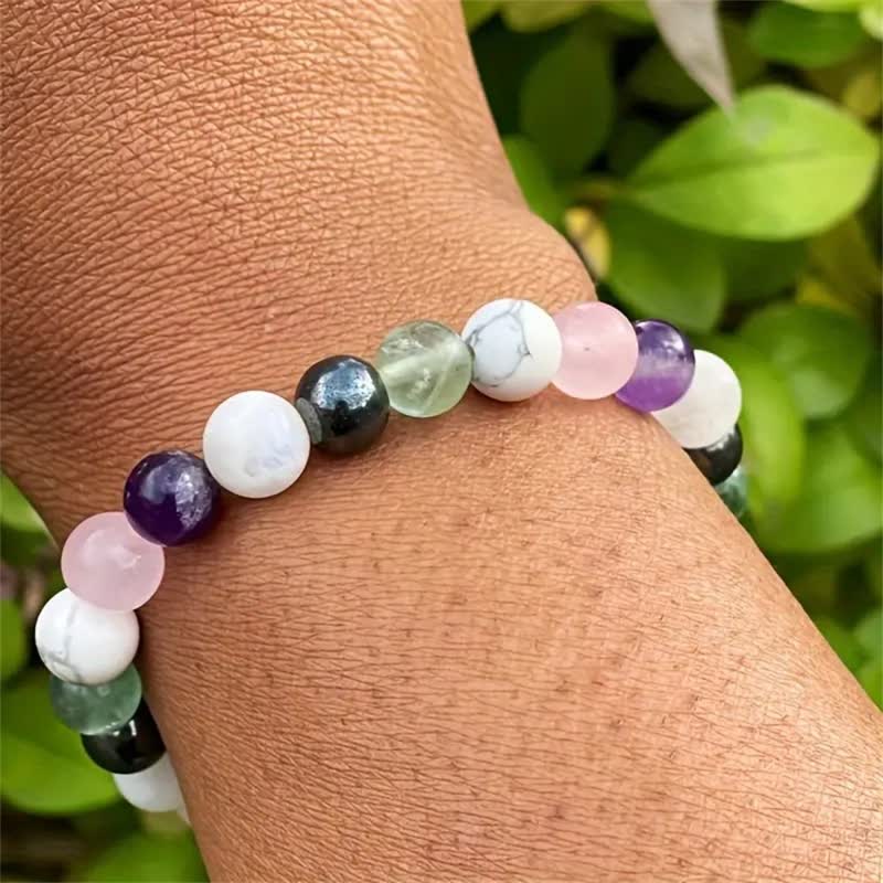 Olivenorma Multicolor Natural Stone Beads Bracelet