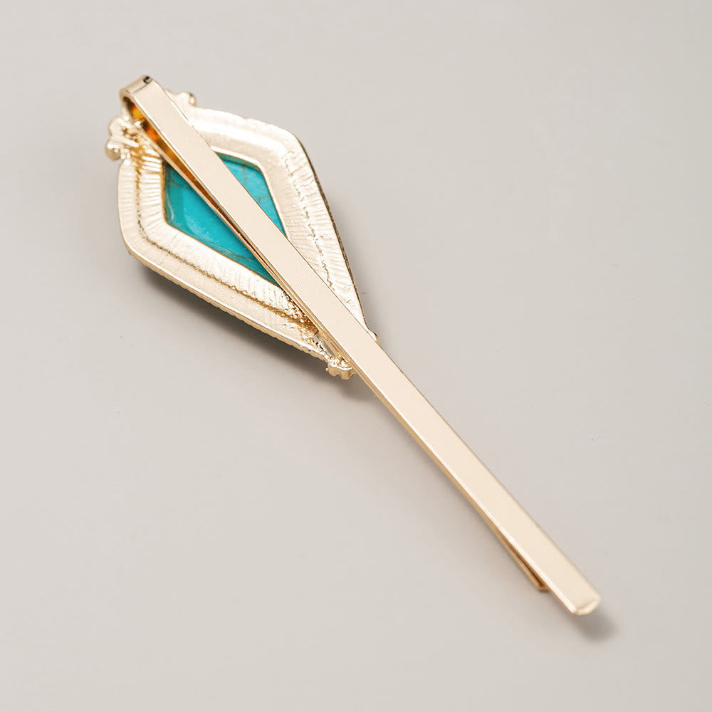 Olivenorma Luxury Turquoise Metal Bobby Pins Hairpin