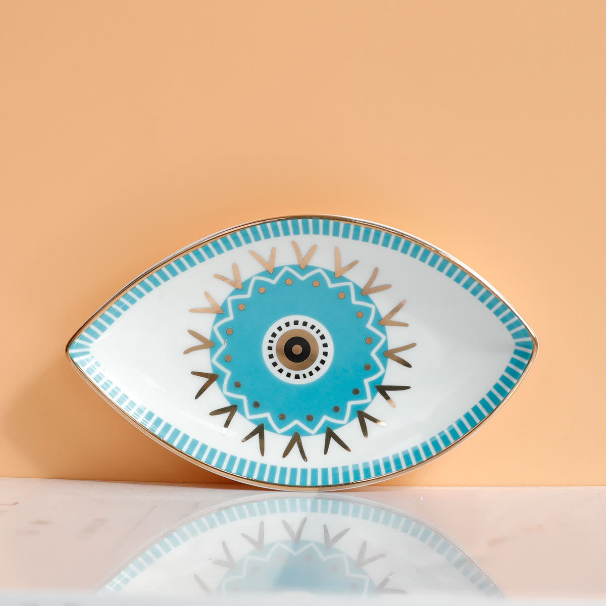 Olivenorma Evil Eye Ceramic Jewelry Dish Tray Holder