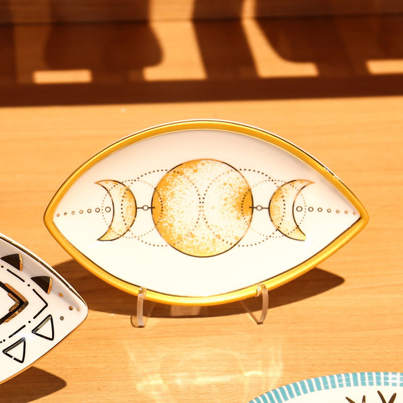 Olivenorma Evil Eye Ceramic Jewelry Dish Tray Holder