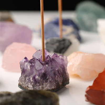 Olivenorma Rough Gemstone Incense Stick Holder