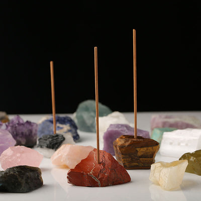 Olivenorma Rough Gemstone Incense Stick Holder