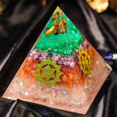 Olivenorma "Increase Opportunities" Natural Stone Orgone Pyramid