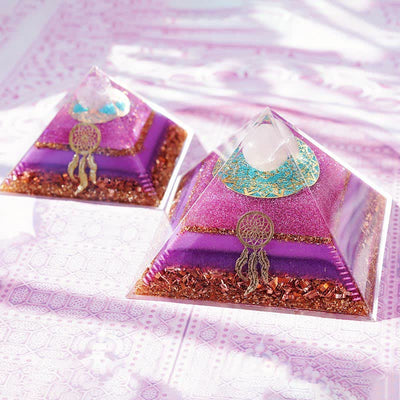 Olivenorma "Dance of Eros" Rose Quartz Orgone Pyramid