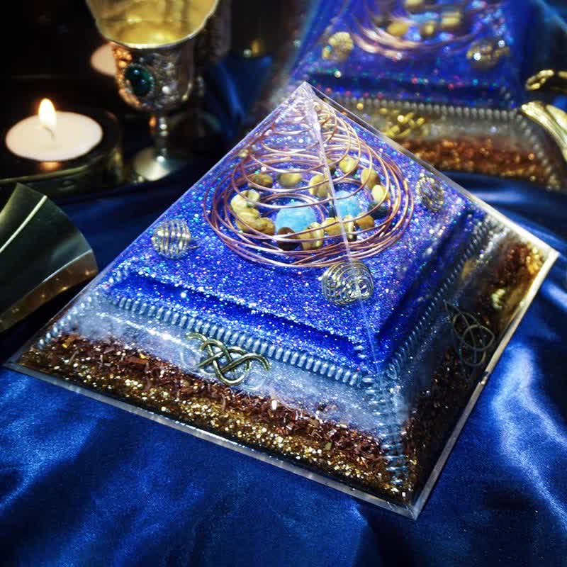 Olivenorma "Interstellar Secret" Natural Stone Orgone Pyramid