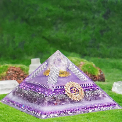 Olivenorma Healing Multifunctional Natural Stone Orgone Pyramid