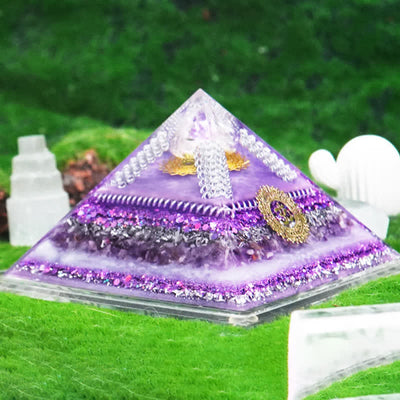 Olivenorma Healing Multifunctional Natural Stone Orgone Pyramid