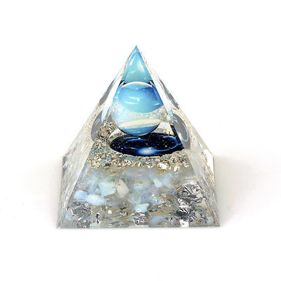 Olivenorma 6cm Natural Stone Constellation Orgone Pyramid