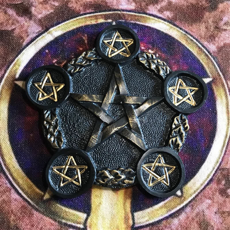 Olivenorma Pentagram Resin Candle Holder Decoration