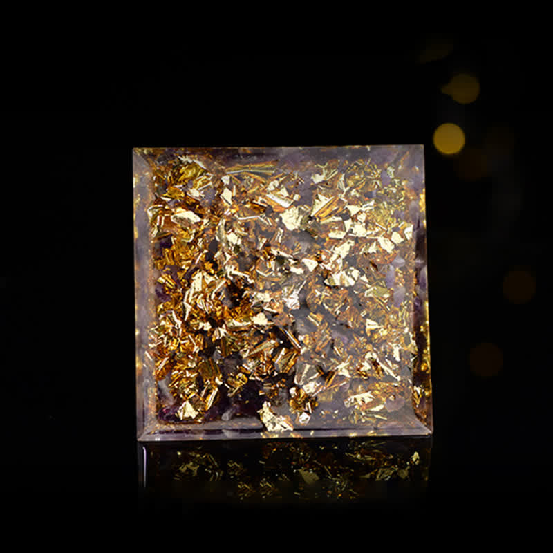 Olivenorma All-Round Protection - Four Types of Stones Orgone Pyramid