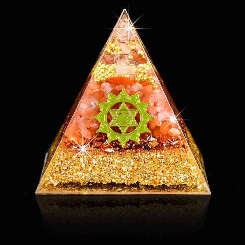 Olivenorma Meet Love-Rose Quartz Orgone Pyramid