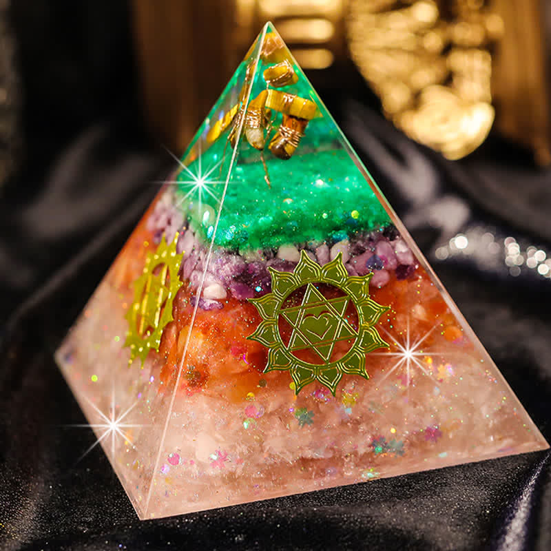 Olivenorma "Increase Opportunities" Natural Stone Orgone Pyramid