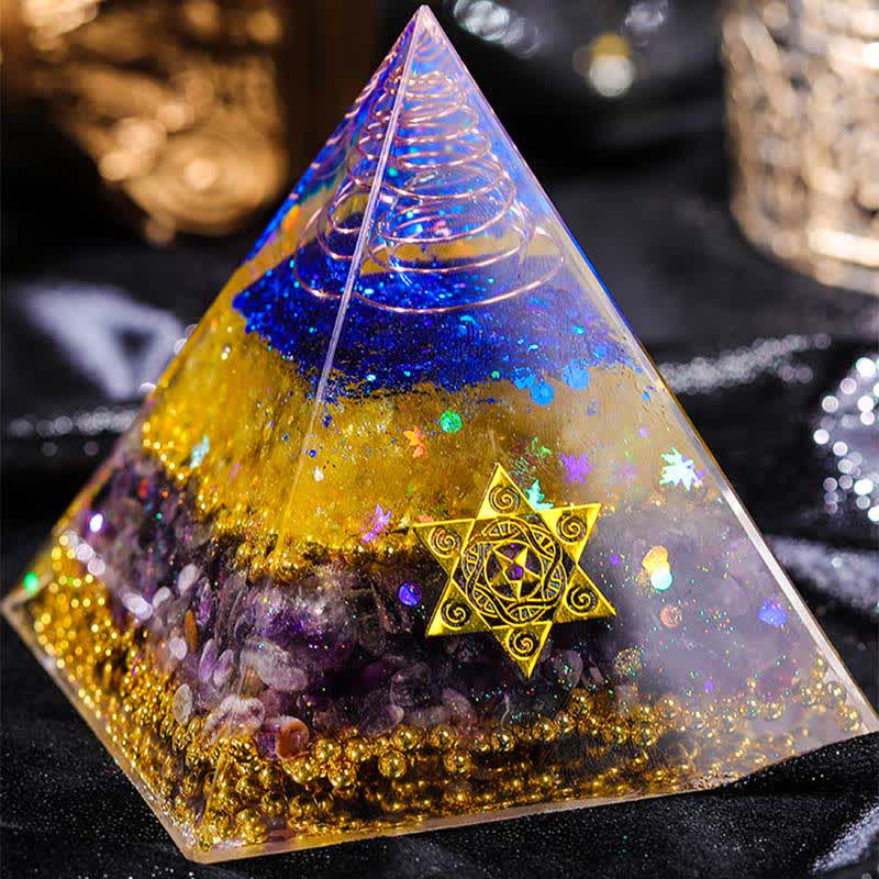 Olivenorma "Beauty and Talent" Natural Stone Orgone Pyramid