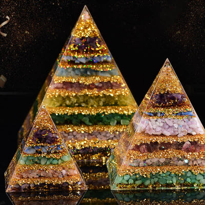 Olivenorma "All-Round Protection" Natural Stone Orgone Pyramid