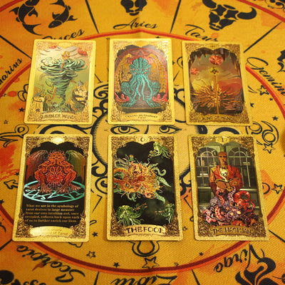 Olivenorma Cthulhu Mythos Gold Foil Collectible Divination Tarot Card