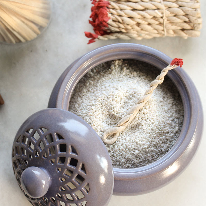 Olivenorma Mandala Ceramic Crystal Cleansing Smudging Bowl