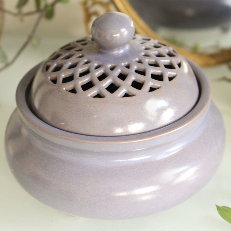 Olivenorma Mandala Ceramic Crystal Cleansing Smudging Bowl