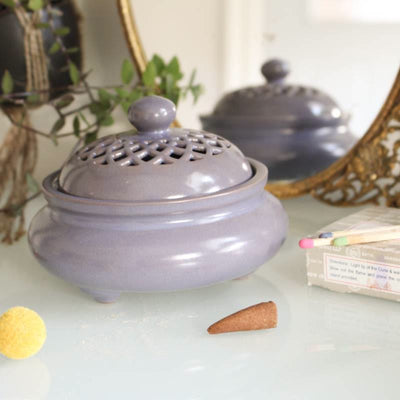 Olivenorma Mandala Ceramic Crystal Cleansing Smudging Bowl