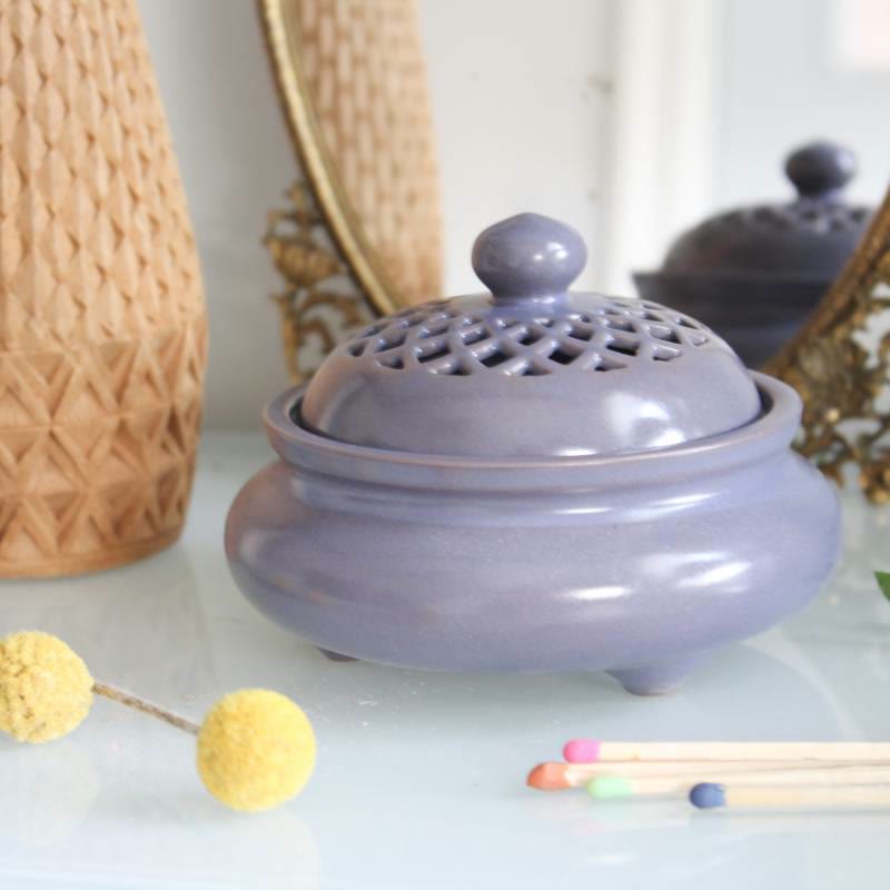 Olivenorma Mandala Ceramic Crystal Cleansing Smudging Bowl