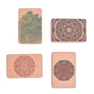 Olivenorma Soft Non-Slip Premium Mandala Cork Yoga Block