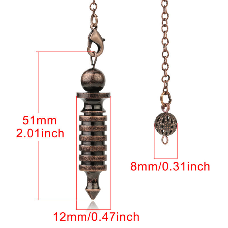 Olivenorma Double ISIS Metal Dowsing Healing Pendulum