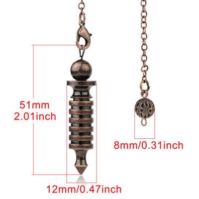 Olivenorma Double ISIS Metal Dowsing Healing Pendulum