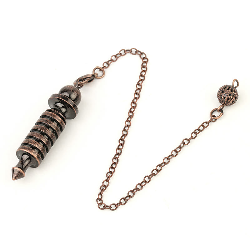 Olivenorma Double ISIS Metal Dowsing Healing Pendulum