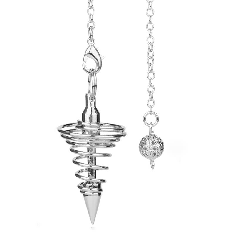 Olivenorma Metal Spiral Reiki Healing Pendulum Chain