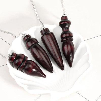 Olivenorma Wooden Drop Healing Pendulum wtih 7 Charka Chain - image 13