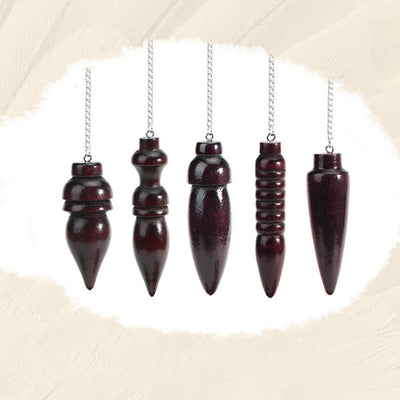Olivenorma Wooden Drop Healing Pendulum wtih 7 Charka Chain - image 12