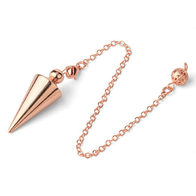 Olivenorma Metal Spiritual Point Divination Dowsing Pendulum - Rose Gold - image 5