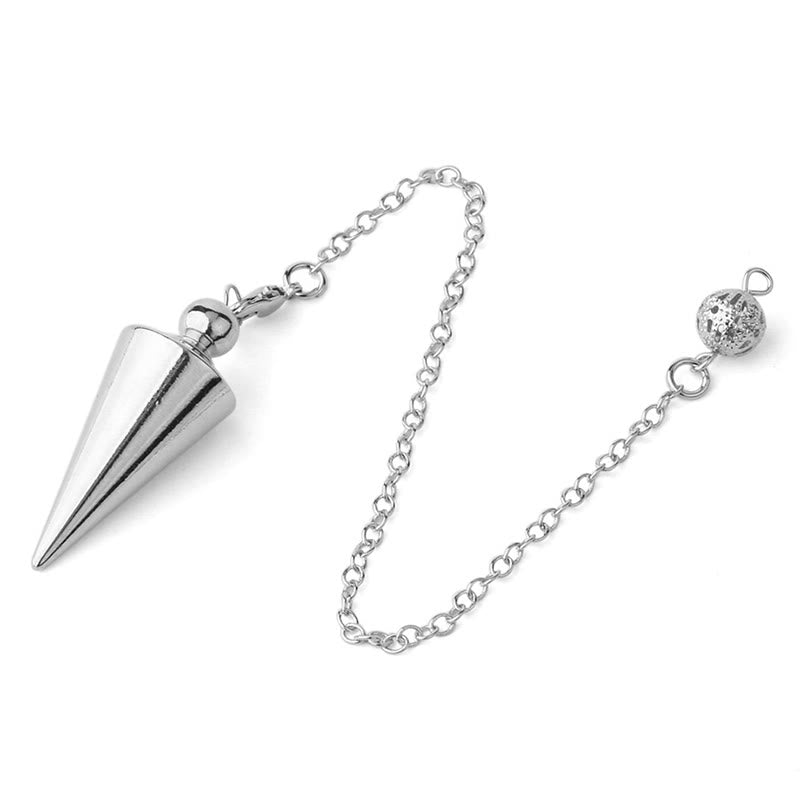 Olivenorma Metal Spiritual Point Divination Dowsing Pendulum - Sliver - image 6