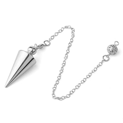 Olivenorma Metal Spiritual Point Divination Dowsing Pendulum - Sliver - image 6