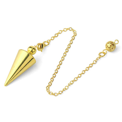 Olivenorma Metal Spiritual Point Divination Dowsing Pendulum - Gold - image 3