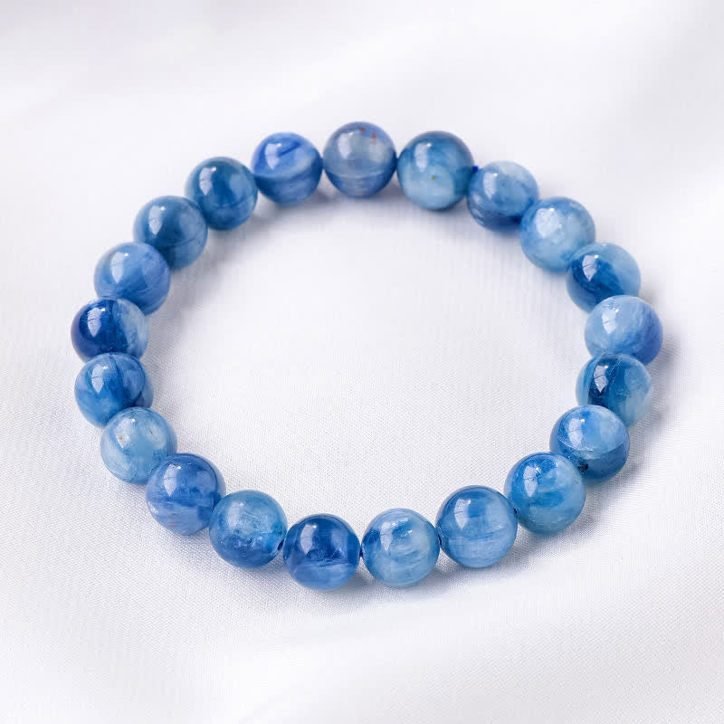 Olivenorma 8/9mm Natural Kyanite Beaded Bracelet