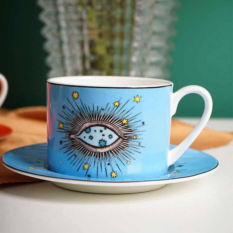 Olivenorma Turkish Evil Eye Ceramic Mug Set Cup