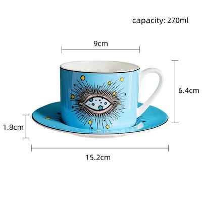 Olivenorma Turkish Evil Eye Ceramic Mug Set Cup