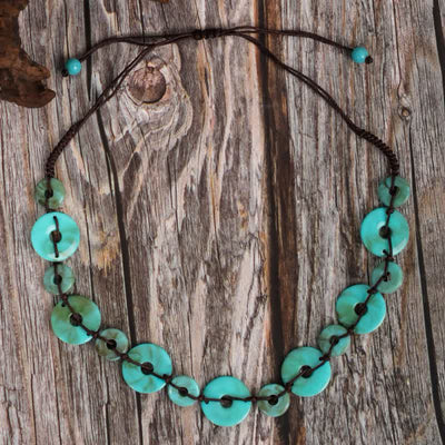 Olivenorma Bohemia Turquoise Beaded Necklace